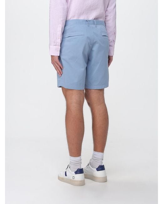 Michael Kors Blue Organic Cotton Blend Chino Shorts for men
