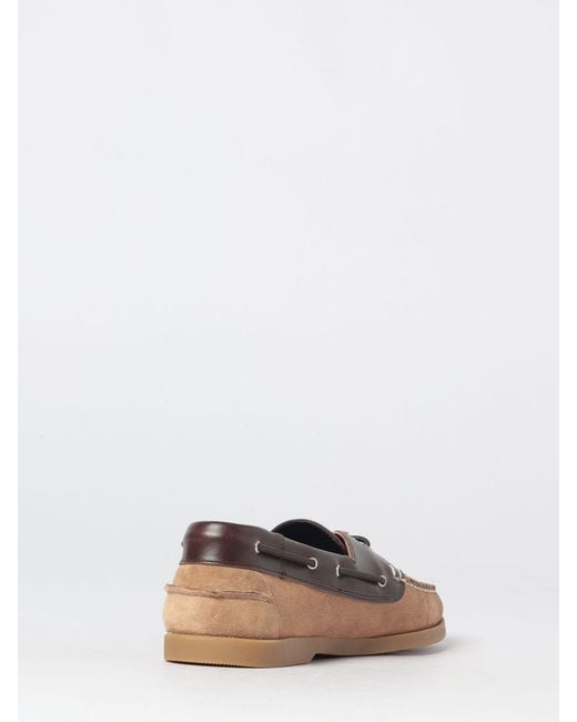 Hereu White Carrer X Saler Nautic Bicolor Suede Boat Shoes for men