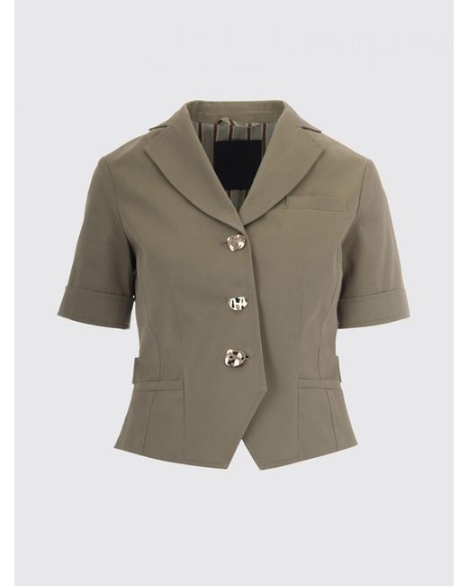 Liu Jo Green Cotton Blazer