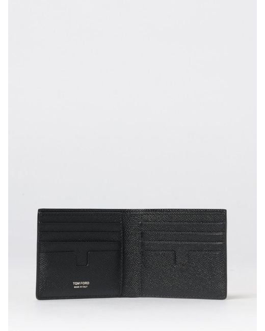 Tom Ford White Grained Leather Wallet for men