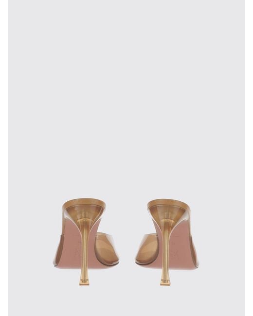 AMINA MUADDI Natural Alexa Pvc Mules