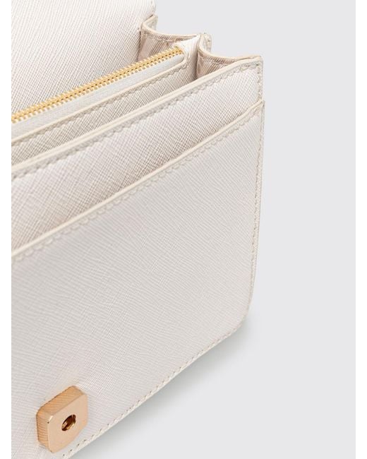 Liu Jo Natural Saffiano Faux Leather Bag