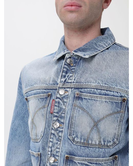 DSquared² Blue Jacket for men
