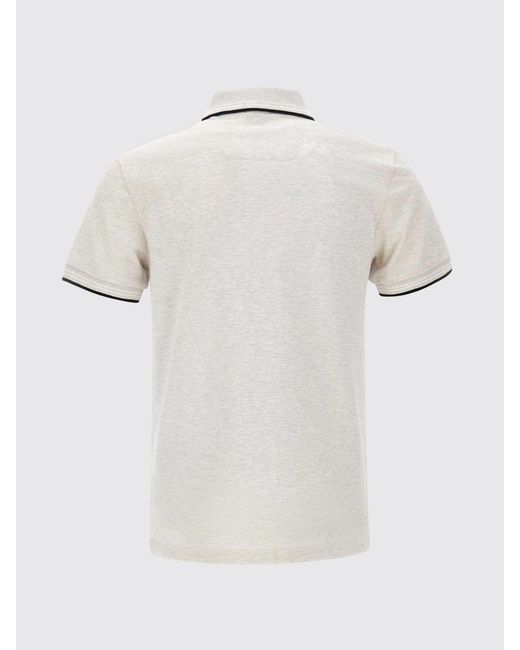 Boss Gray Cotton Polo With Logo for men