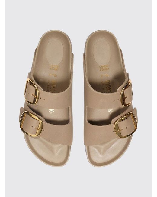 Birkenstock Gray Arizona Big Buckle Nubuck Sandal