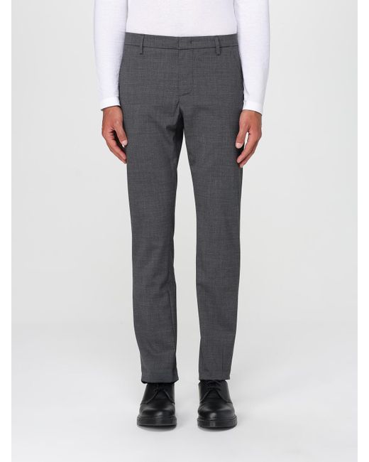 Dondup Gray Wool Blend Tailored Trousers for men