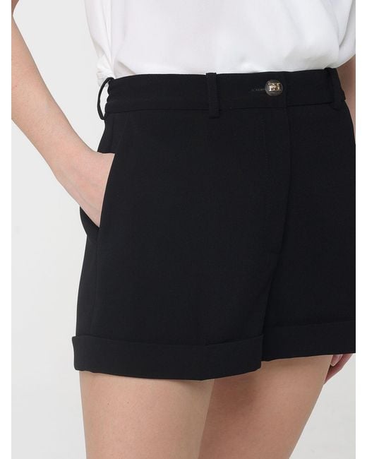 Elisabetta Franchi Black Crêpe Shorts