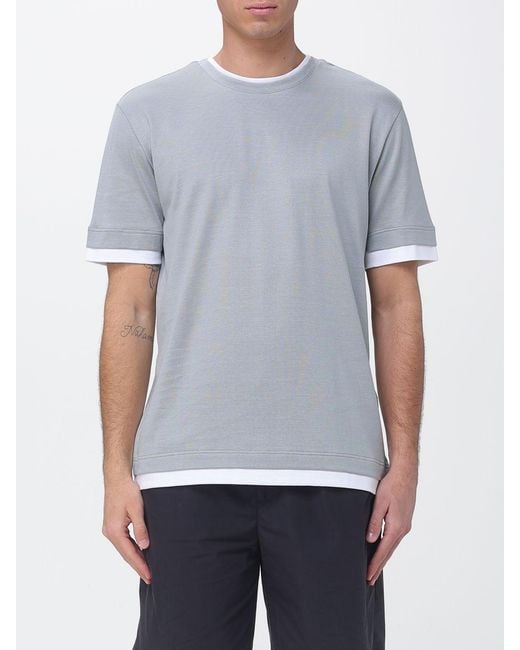 Eleventy Gray Cotton T-Shirt for men