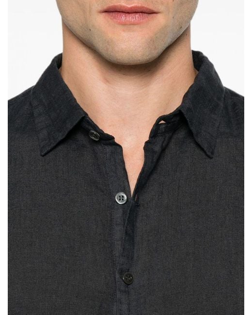 Barena Blue Pavan Linen Shirt for men