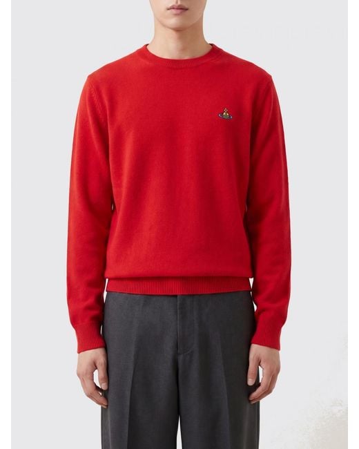 Vivienne Westwood Red Merino Wool And Cashmere Sweater for men