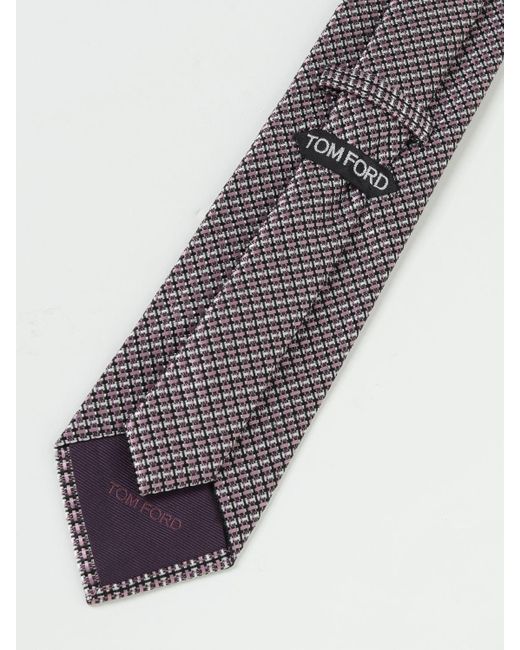 Cravatta in seta jacquard di Tom Ford in Gray da Uomo