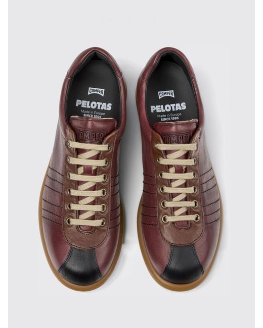 Camper Purple Pelotas Vegetable-Tanned Leather Sneakers