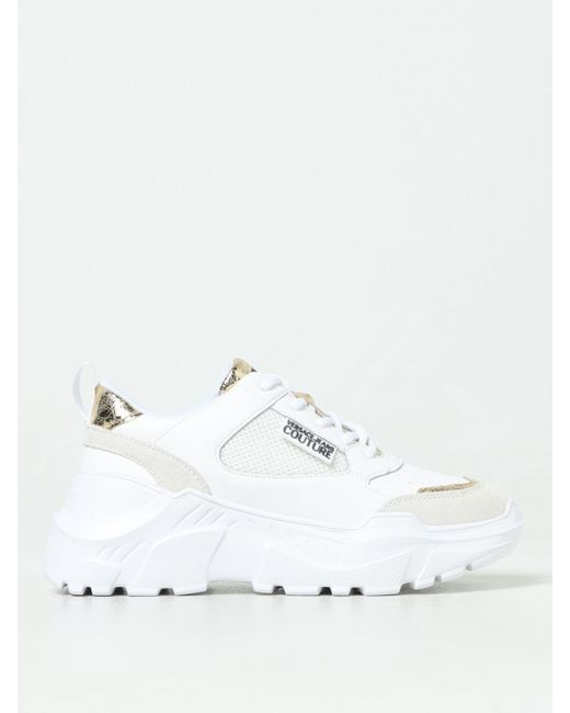 Versace White Speedtrack Chunky Sneakers