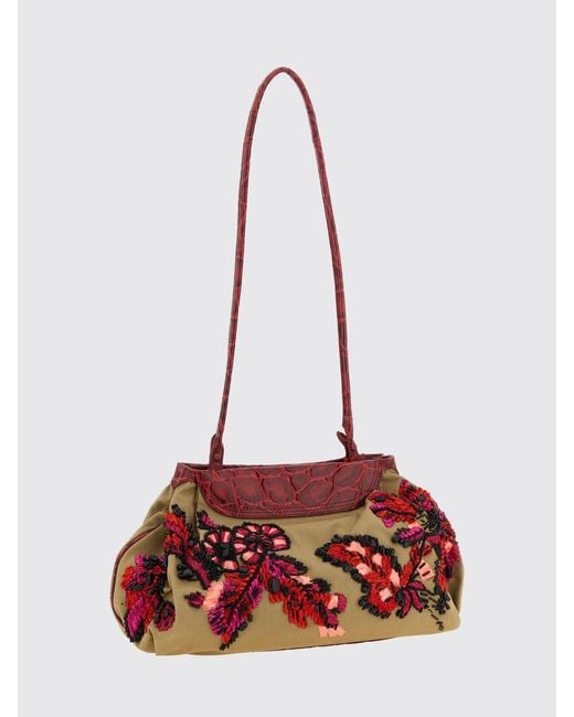 Borsa A Spalla di Dries Van Noten in Red