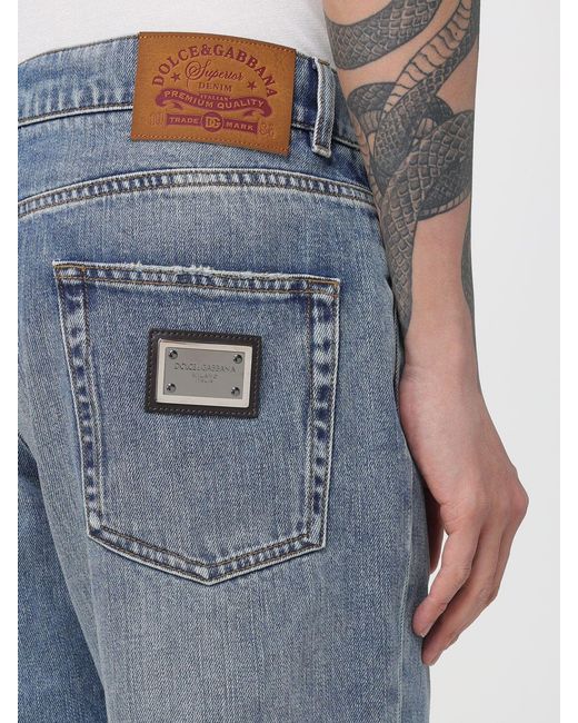 Dolce & Gabbana Blue Dolce &Amp Gabbana Straight Jeans for men