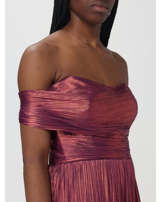 Maria Lucia Hohan Red Silk Karlie Bardot Gown