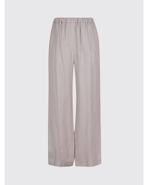 Tela Gray High-Waisted Wide-Leg Pants