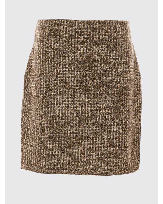 Fabiana Filippi Multicolor High-Waisted Tweed Pencil Mini Skirt