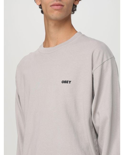 Pull Homme Obey pour homme en coloris Gris Lyst