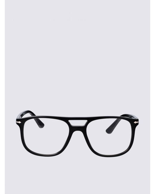 Persol Black Acetate Eyeglasses for men