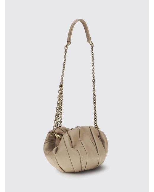 Chloé White ChloÉ Plissé Draped Leather Bag