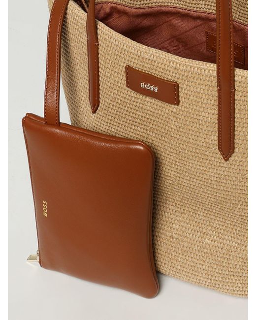 Borsa A Spalla Donna di Boss in Natural