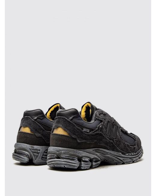 New Balance Black 2002R Suede And Mesh Sneakers for men