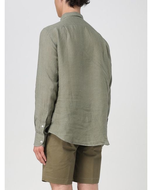 Kampos Green Linen Shirt for men