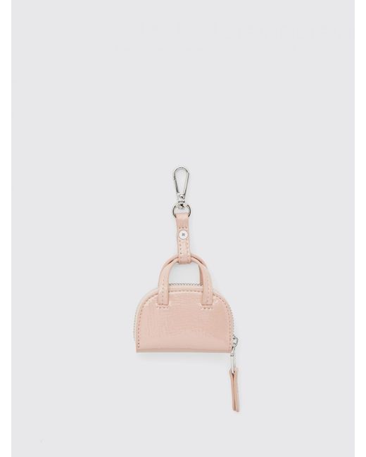 DIESEL White 1Dr Dome Leather Charm