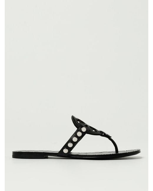 Tory Burch Black Flat Sandals