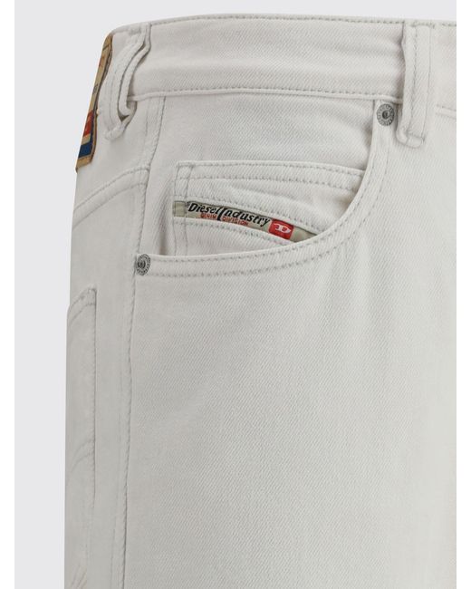 DIESEL White 5-Pocket Jeans for men