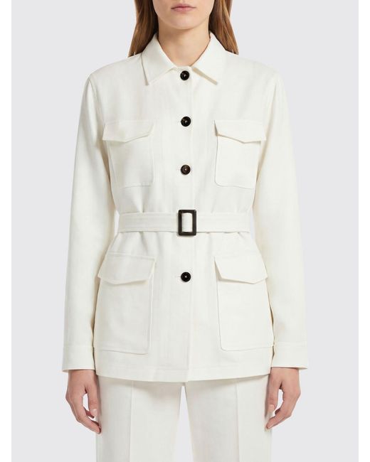 Tagliatore White Linen Sahariana