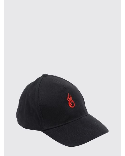 Vision Of Super Blue Cotton Twill Hat With Embroidered Logo for men