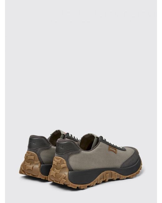 Camper White Drift Trail Leather And Fabric Sneakers for men