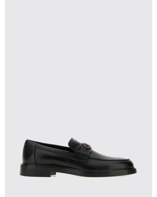 Burberry White Pembroke Calfskin Penny Loafers With Metal Ekd Logo for men