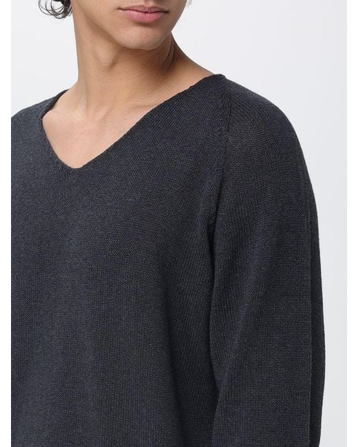 Laneus Blue Cotton Pullover for men
