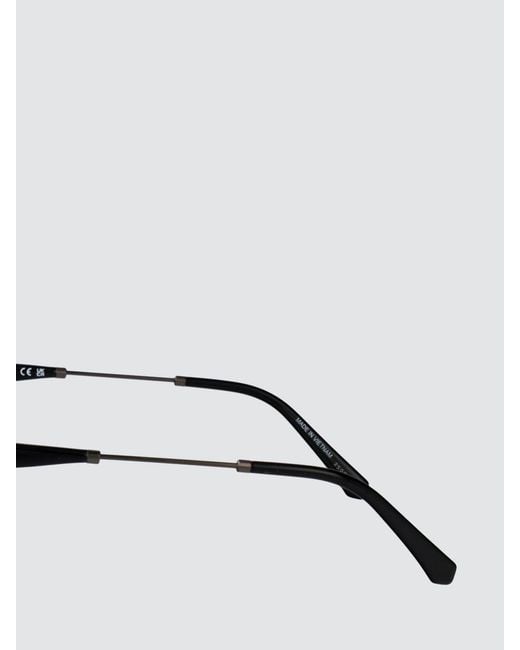 Calvin Klein White Rounded Tortoiseshell Acetate Sunglasses for men