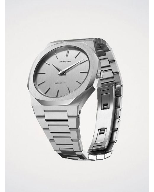 D1 Milano Gray Ultra Thin Watch for men
