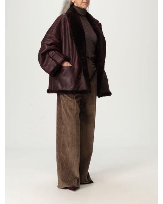 Brunello Cucinelli Brown Fur Coats