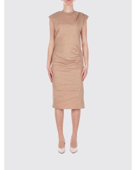 Pinko Natural Alissa Midi Dress