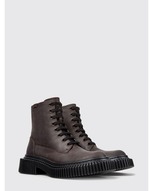 Camper Black Pix Berlin Leather Ankle Boot