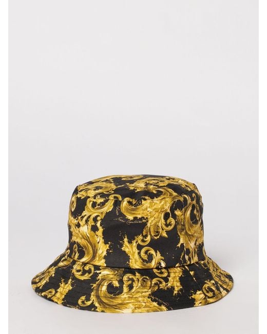 Versace Jeans Couture Metallic Cotton Twill Baroque Print Hat