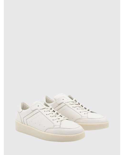 Canali White Low-Top Trainers for men
