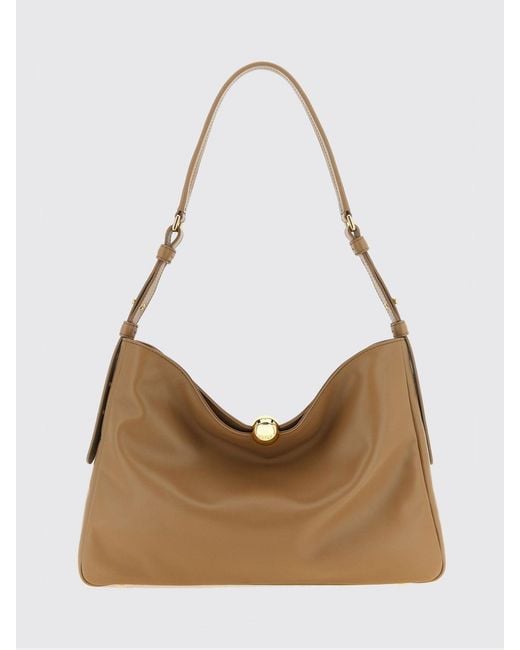 Furla Natural Sfera Soft Leather Bag