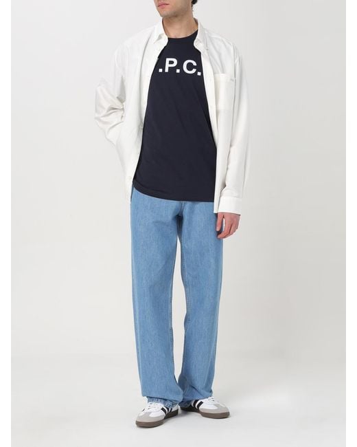A.P.C. Blue T-Shirt for men