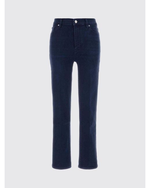 FRAME Blue Regular Fit Cotton Jeans