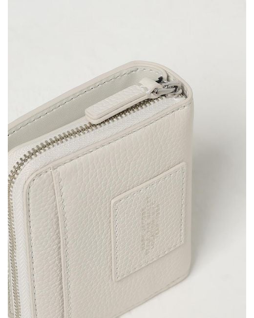 Marc Jacobs Natural Mini Compact Leather Wallet
