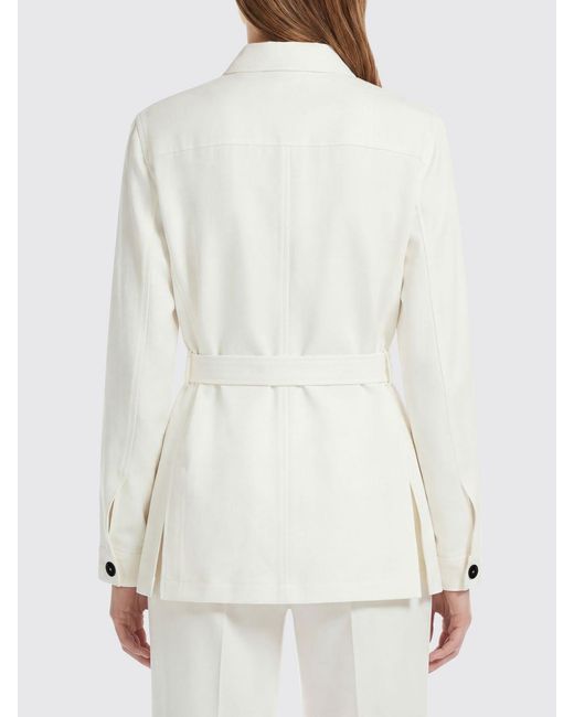 Tagliatore White Linen Sahariana