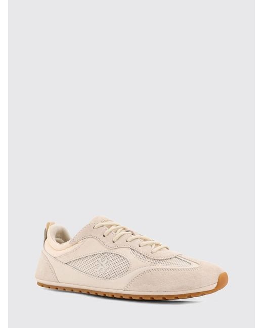 Tory Burch Pink Leather And Mesh Sneakers