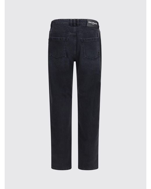 Balmain Blue Regular Fit Straight Jeans for men